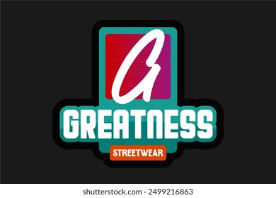 typography vector asset poster and tshirt printing for streetwear suitable for printing