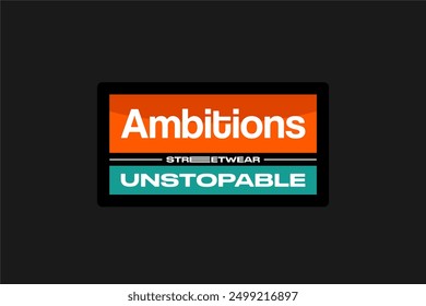 typography vector asset poster and tshirt printing for streetwear suitable for printing