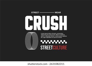 typography vector asset poster and tshirt printing for streetwear suitable for printing	