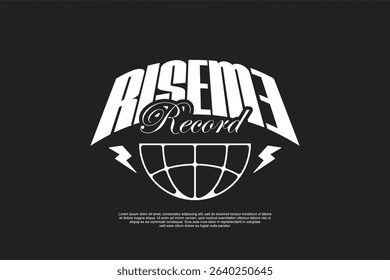 typography vector asset poster and tshirt printing for streetwear suitable for printing	