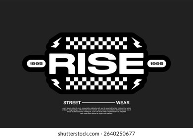 typography vector asset poster and tshirt printing for streetwear suitable for printing	