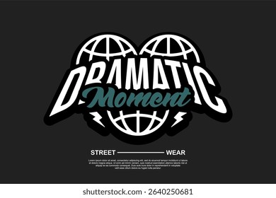 typography vector asset poster and tshirt printing for streetwear suitable for printing	