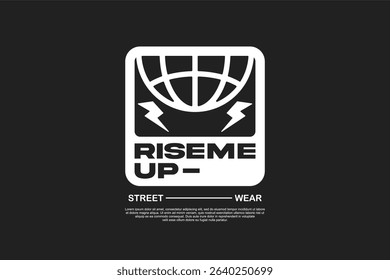 typography vector asset poster and tshirt printing for streetwear suitable for printing	