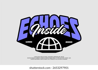 typography vector asset poster and tshirt printing for streetwear suitable for printing