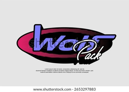 typography vector asset poster and tshirt printing for streetwear suitable for printing