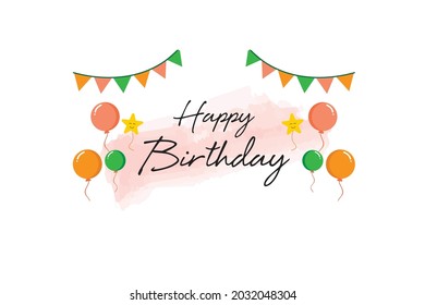 typography vector design for birthday