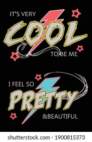 Diseño vectorial de la tipografía para ropa y té de las niñas