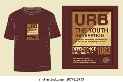 typography vector design for t shirt concept