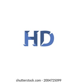 Typography Vector Design Writing H D