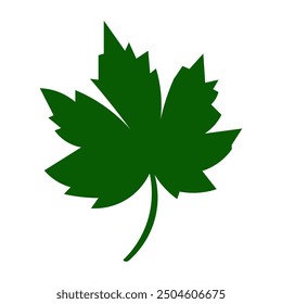 Typography vector illustration in green color