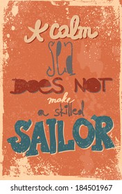 Typography vector illustration with grunge effects. Can be used as a poster or postcard.