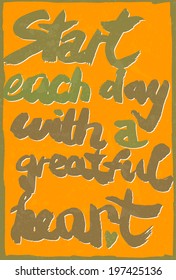 Typography vector illustration with grunge effects. Can be used as a poster or postcard.