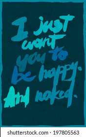 Typography vector illustration with grunge effects. Can be used as a poster or postcard.
