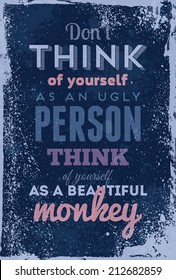 Typography vector illustration with grunge effects. Can be used as a poster or postcard.