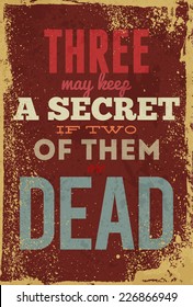 Typography vector illustration with grunge effects. Can be used as a poster or postcard.