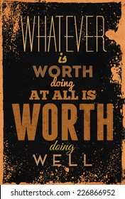 Typography vector illustration with grunge effects. Can be used as a poster or postcard.