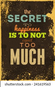 Typography vector illustration with grunge effects. Can be used as a poster or postcard.