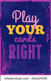Typography vector illustration with grunge effects. Can be used as a poster or postcard.