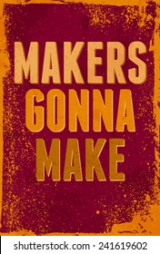 Typography vector illustration with grunge effects. Can be used as a poster or postcard.