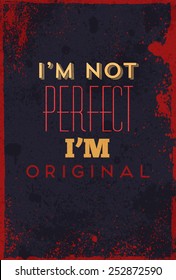 Typography vector illustration with grunge effects. Can be used as a poster or postcard.