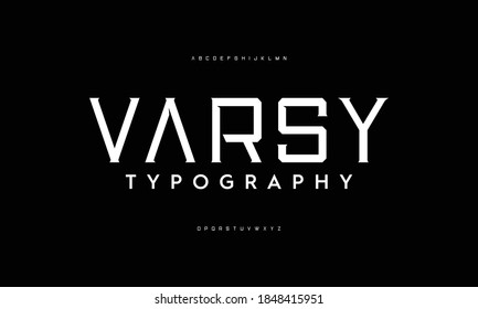 Typography vector, modern font, futuristic alphabet. Illustration designs. Geometric technology fonts.