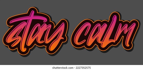 Typography vector for poster or sticker. A simple illustration vector