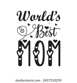 Typography Vector T-shirt Design for International Mother's Day Celebratio