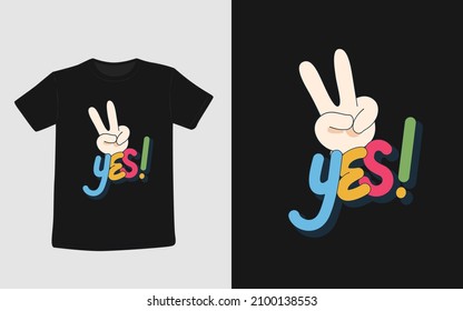 Typography Vector  T-shirt Design Template 
