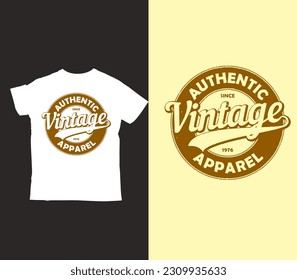 typography vintage with vector tees and print on demand template design