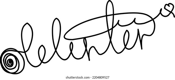 Typography winter snow t-shirt design. winter lettering illustration. inscription. Hand-drawn doodles illustration. Line art.  handwritten style.
