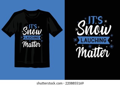 typography winter t shirt design premium vector graphics,
