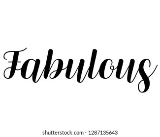 Typography word art text vector for fabulous