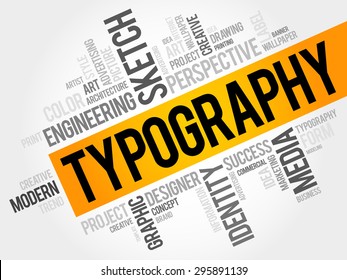 TYPOGRAPHY word cloud, business concept