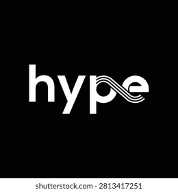 typography word mark hype logo design inspiration
