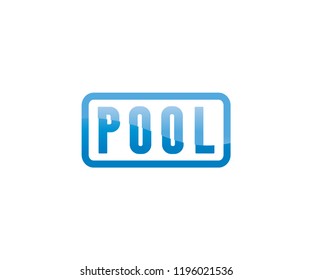 typography word pool vector