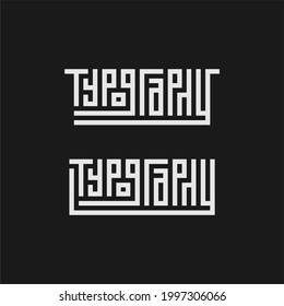 Typography wordmark design. To print on t-shirts and stickers. Simple typography wordmark design.