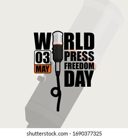 Typography for World Press Freedom Day on May 3