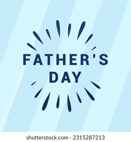 Typograpi fathers day with stripes background