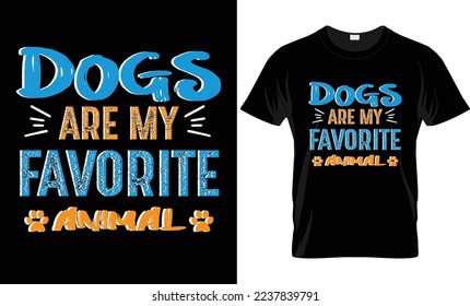 TYPOGRATHY DOG T SHIRT DESIGN
