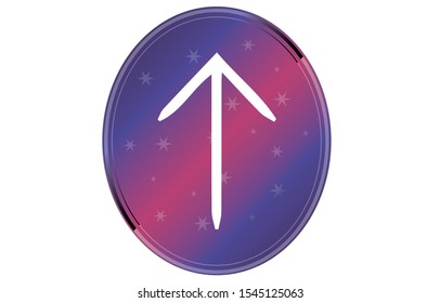 Tyr runes symbol vector images