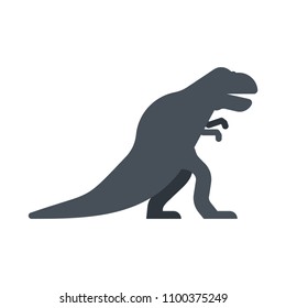 Tyrannosaur dinosaur isolated. Ancient animal. Dino prehistoric monster. Beast is Jurassic period. Vector illustration.
