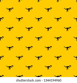 Tyrannosaur dinosaur pattern seamless vector repeat geometric yellow for any design