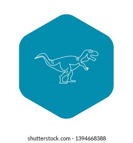 Tyrannosaur icon. Outline illustration of tyrannosaur vector icon for web