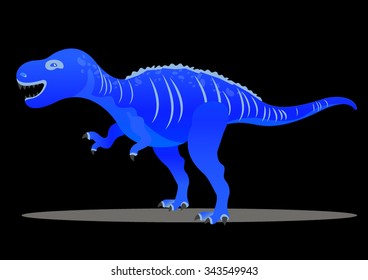 Tyrannosaur - rex. Big and nice prehistorical Jurassic. Dinosaur Vector illustration.