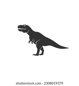 Tyrannosaurs Rex or T-Rex icon, Dinosaurs prehistoric creature. Flat vector sign