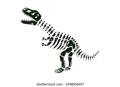ティラノサウルス シルエット 骨 のイラスト素材 画像 ベクター画像 Shutterstock