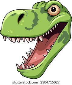 A Tyrannosaurus cartoon isolated illustration