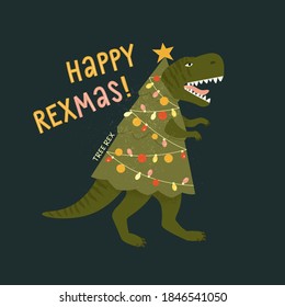 Christmas Dino mascot 8515207 Vector Art at Vecteezy