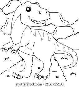 Tyrannosaurus Coloring Page for Kids