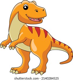 Tyrannosaurus Dinosaur Cartoon Colored Clipart